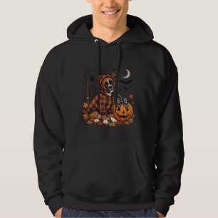 Boxer Dog Plaid Hoodie Halloween Pumpkin Bats_1