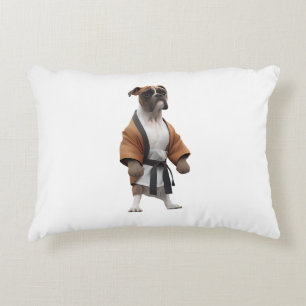 Boxer Dog Play Karate, Karate Champion Boxer Dog Decorative Cushion