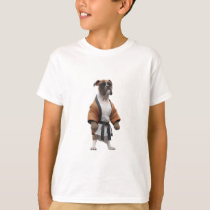 Boxer Dog Play Karate, Karate Champion Boxer Dog T-Shirt