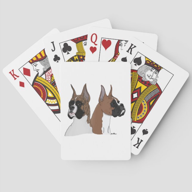 Boxer Dog Playing Cards (Back)