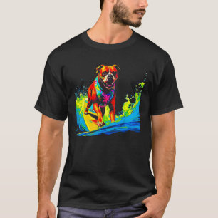 Boxer Dog Pop Surf T-Shirt