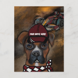 Boxer Dog Postcard