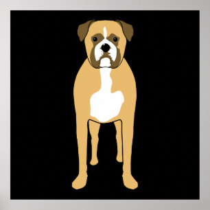 Boxer Dog. Poster