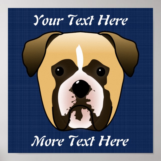 Boxer Dog Poster (Front)