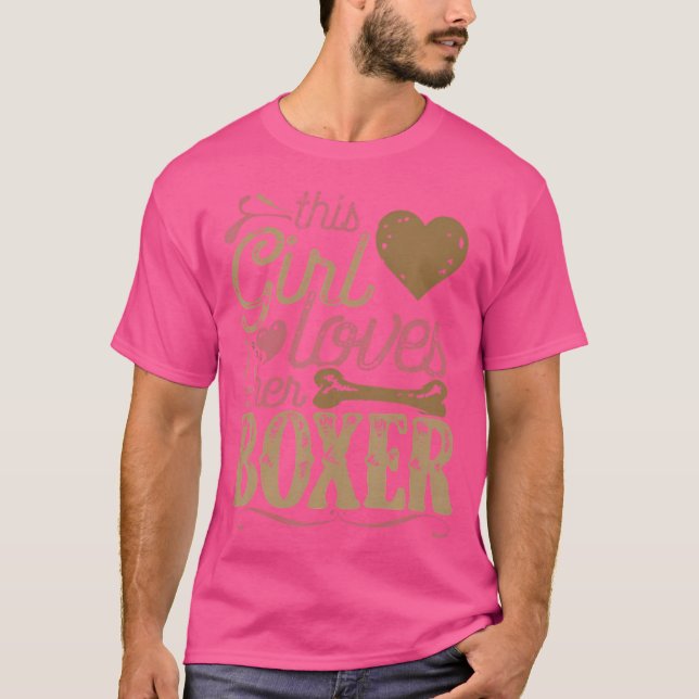 Boxer Dog  Present Dogs Owner T-Shirt (Front)
