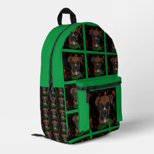 BOXER DOG PRINTED BACKPACK