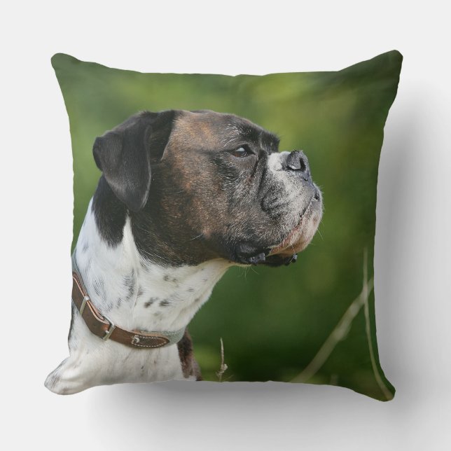 Boxer Dog Profile Cushion (Front)