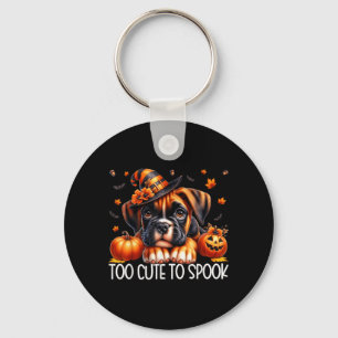 Boxer Dog Puppy Is Too Cute To Spook For Dog Mum Key Ring
