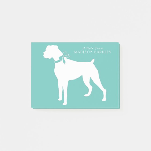 Boxer Dog Puppy Post-it Notes (Front)