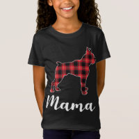 Boxer Dog Puppy Red plaid funny Christmas