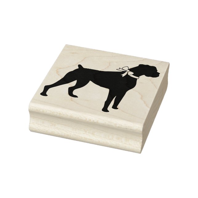 Boxer Dog Puppy Rubber Stamp (Stamp)