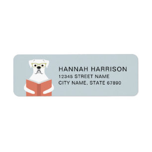 Boxer Dog Return Address Labels