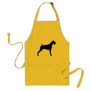 Boxer Dog Silhouette Standard Apron