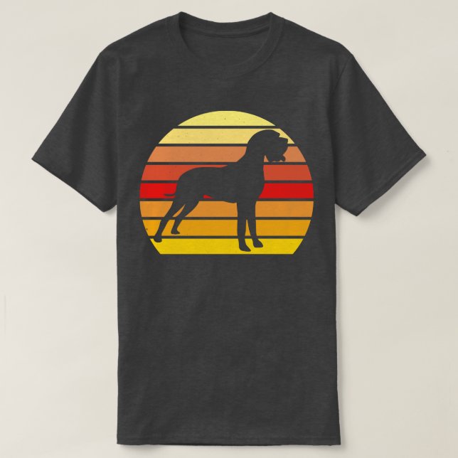 Boxer Dog Silhouette  T-Shirt (Design Front)