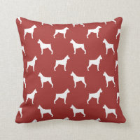 Boxer Dog Silhouettes Pattern