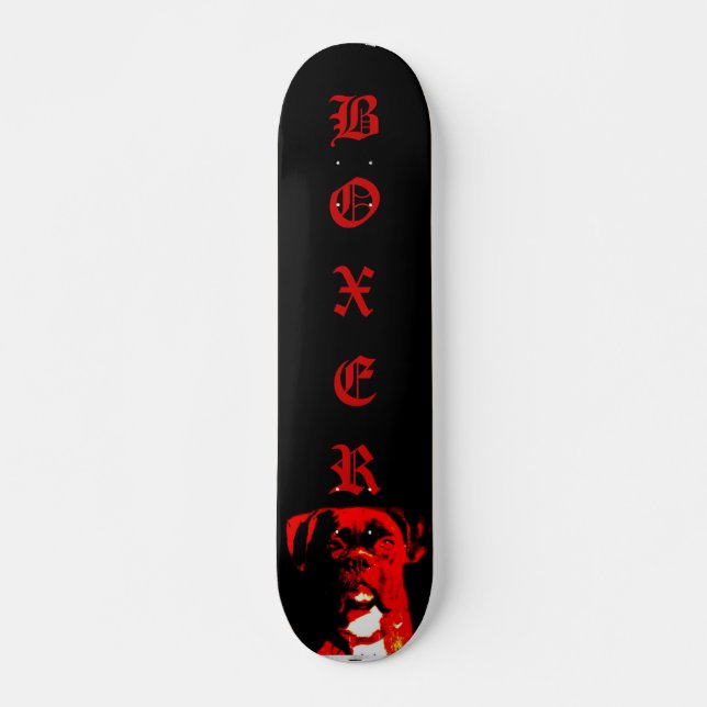 Boxer dog skateboard (Front)