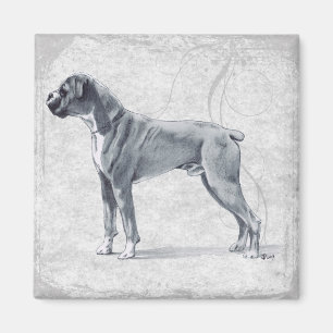 Boxer Dog Standing Magnet