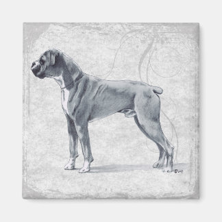 Boxer Dog Standing Magnet