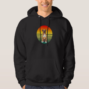 Boxer Dog Sunset Hoodie