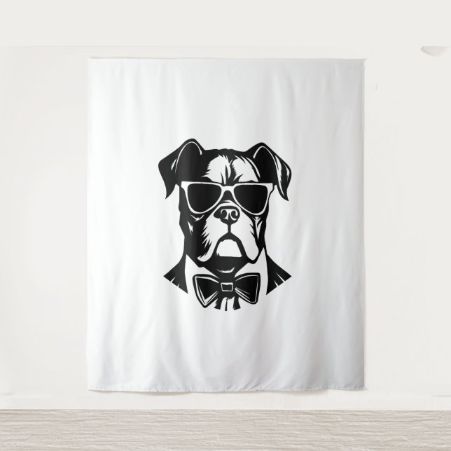 Boxer Dog Tapestry (Front)