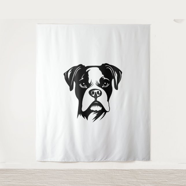 Boxer Dog Tapestry (Front)