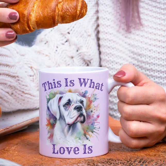 Boxer Dog This Is What Love Is ❤ Coffee Mug (Creator Uploaded)