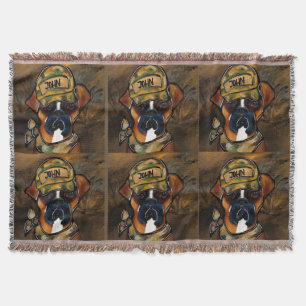 Boxer Dog Throw Blanket