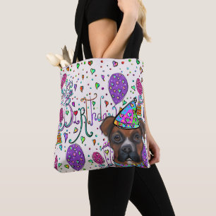 Boxer Dog Tote Bag