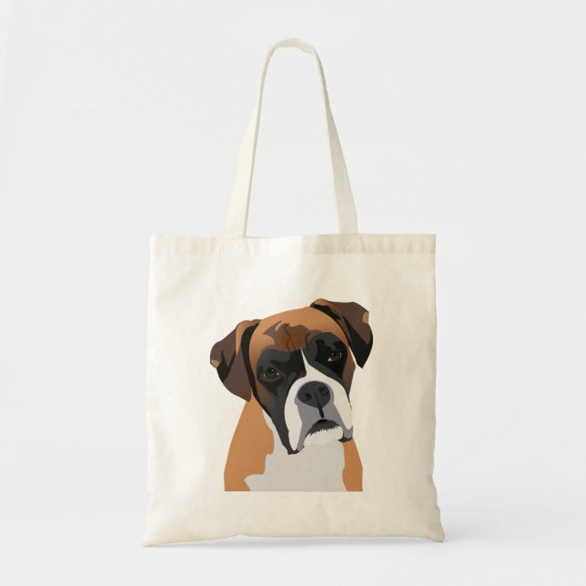 Boxer Dog Tote Bag (Front)