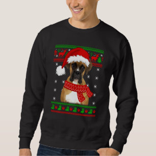 Boxer Dog Ugly Sweater Christmas Puppy Dog Lover