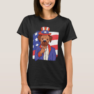 Boxer Dog USA Patriot T-Shirt