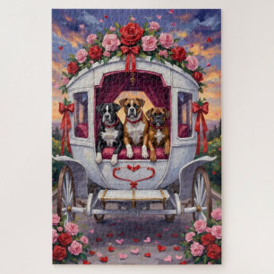 Boxer Dog Valentine's Day  Jigsaw Puzzle