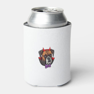 Boxer Dog Vampire Halloween Costume Can Cooler
