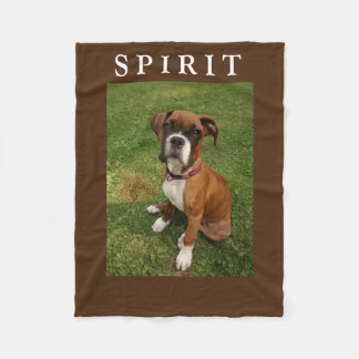 BOXER DOGS HAVE SPIRIT fleece Blanket
