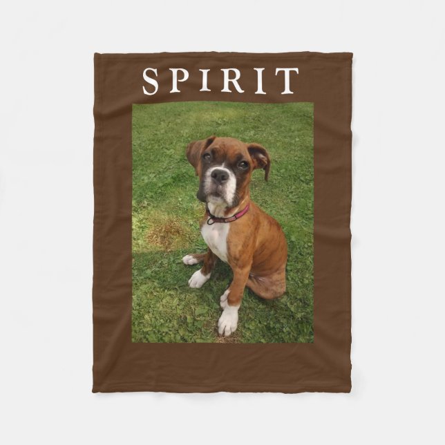 BOXER DOGS HAVE SPIRIT fleece Blanket (Front)