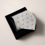 Boxer Dogs Pattern Monogrammed Tie<br><div class="desc">Boxer dogs pattern design on a classic silver or light grey background. Personalise with a monogram to make the perfect one of a kind gift.

Looking for a different colour? No problem! Simply click the "Customise" button and select the background colour of your choice.</div>