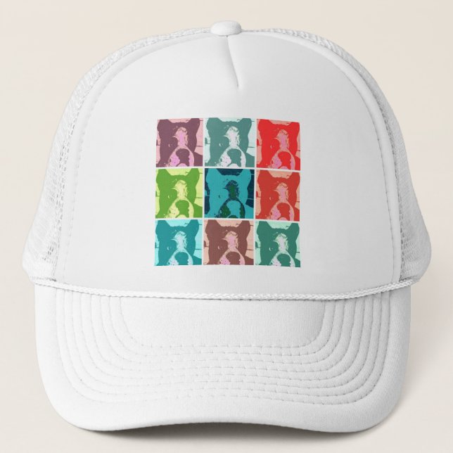 Boxer Dogs Trucker Hat (Front)