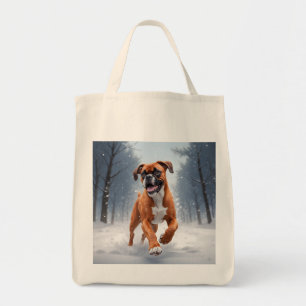 Boxer Elegant Grocery Tote Bag