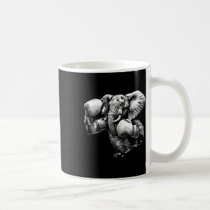 Boxer Elephant With Boxing Gloves Kickboxing Funny Coffee Mug
