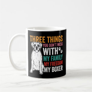 Boxer Family Freedom Dog Lover Coffee Mug