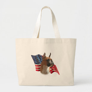 Boxer Flag Large Tote Bag