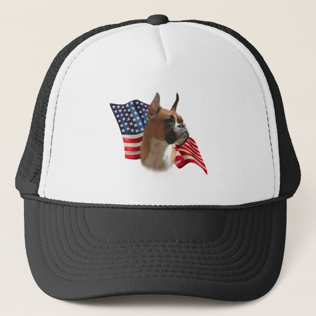 Boxer Flag Trucker Hat (Front)