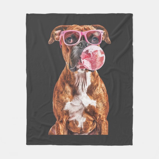 Boxer Fleece Blanket (Front)
