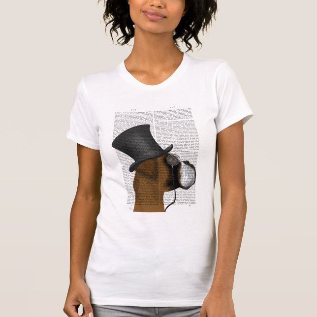 Boxer, Formal Hound and Hat T-Shirt (Front)