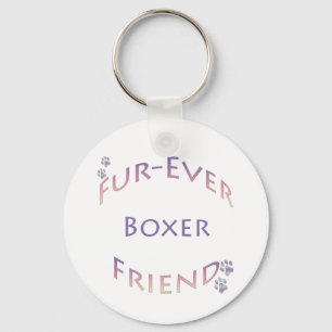 Boxer Furever Key Ring