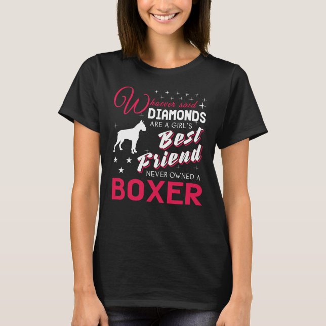 Boxer gift t-shirt for dog lovers. (Front)
