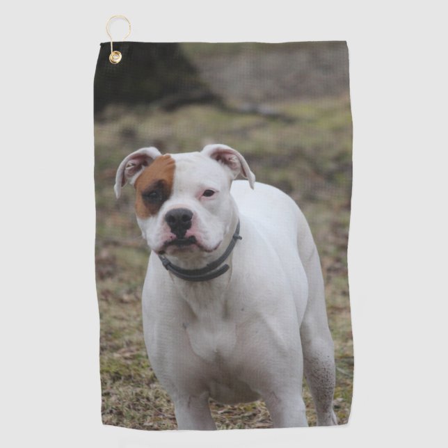 Boxer Golf Towel (Front)