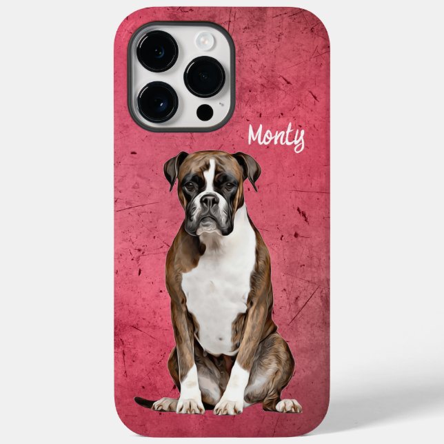 Boxer Grunge Case-Mate iPhone Case (Back)