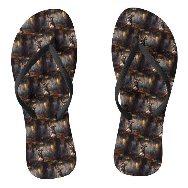 Boxer Halloween Scary Jandals (Footbed)