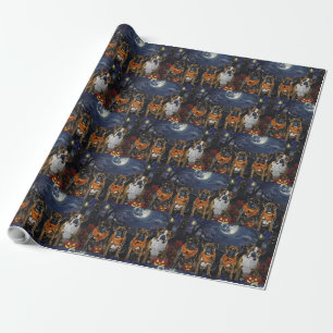 Boxer Halloween Spooky Wrapping Paper